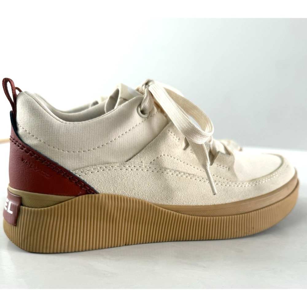 SOREL Women's Cream & Rust Red Platform Sneaker - Picture 4 of 10